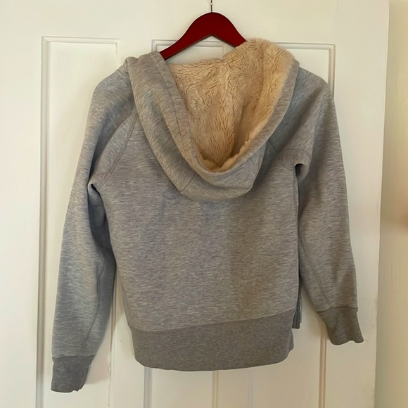 J Crew faux fur lined xxs zip up hoody - Picture 5 of 5